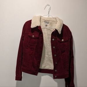 Arizona Jean Co. Red Corduroy and Cotton Lined jacket